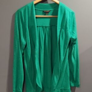 Banana Republic green open front cardigan‎ Medium